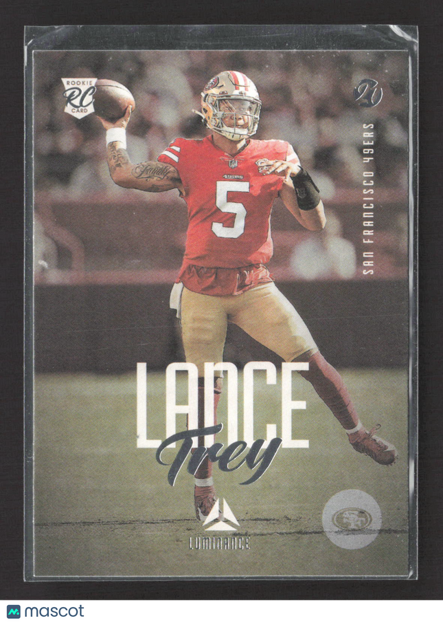 2022 Panini Chronicles Luminance Football Trey Lance #204 RC