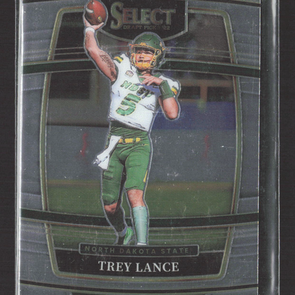 2022 Panini Select Draft Picks Concourse Trey Lance #40 Silver Prizm
