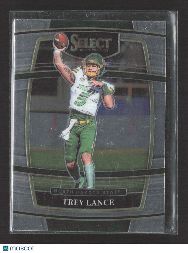 2022 Panini Select Draft Picks Concourse Trey Lance #40 Silver Prizm