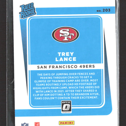 2021 Panini Donruss Optic Trey Lance #203