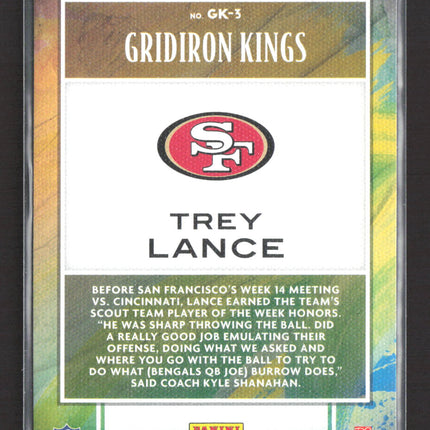 2022 Panini Chronicles Donruss Football Gridiron Kings Trey Lance #GK-3