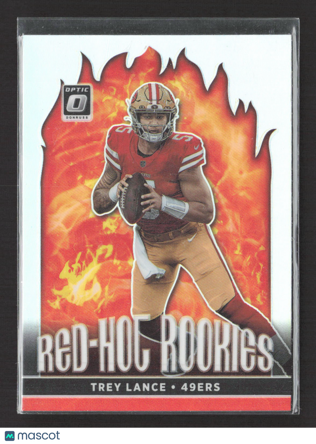 2021 Panini Donruss Optic Prizm Trey Lance #RHR-2 Red-Hot Rookies holo