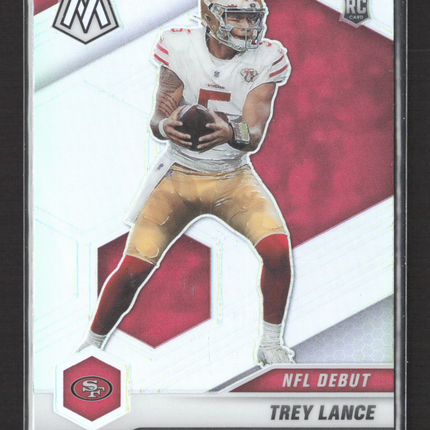 2021 Panini Prizm Mosaic Trey Lance #244 RC silver