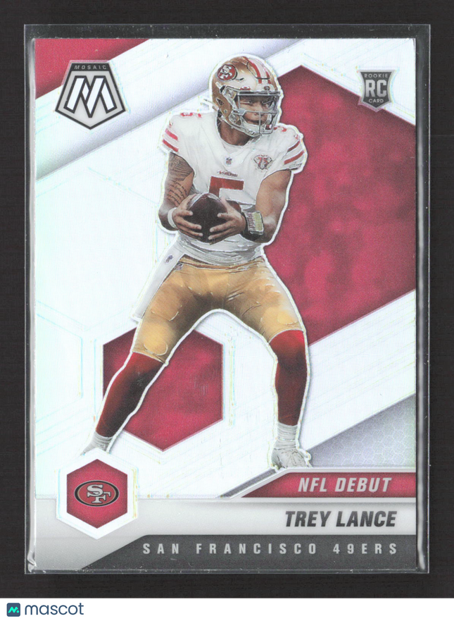 2021 Panini Prizm Mosaic Trey Lance #244 RC silver