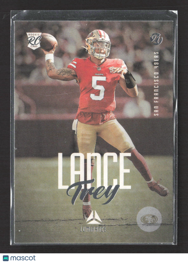2022 Panini Chronicles Luminance Trey Lance #204 RC