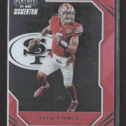 2022 Panini Chronicles Playoff Momentum Trey Lance #PMR-3