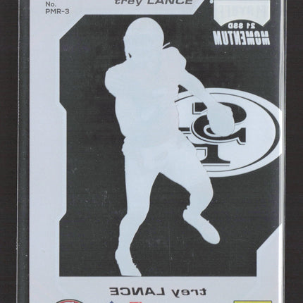 2022 Panini Chronicles Playoff Momentum Trey Lance #PMR-3