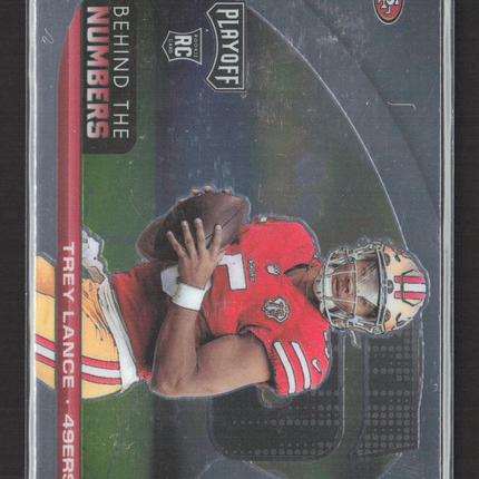 2021 Panini Playoff Behind the Numbers Trey Lance #BTN-TLA RC