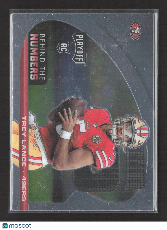 2021 Panini Playoff Behind the Numbers Trey Lance #BTN-TLA RC