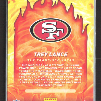 2021 Panini Donruss Red-Hot Rookies Trey Lance #RHR-TLA