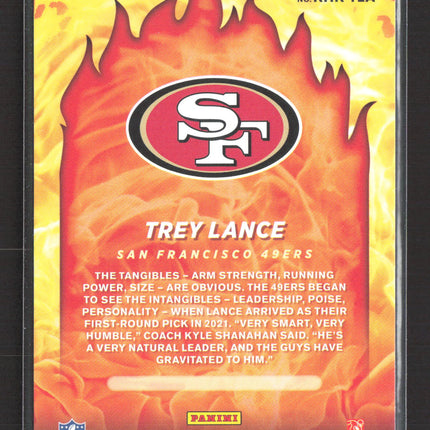 2021 Panini Donruss Red-Hot Rookies Trey Lance #RHR-TLA