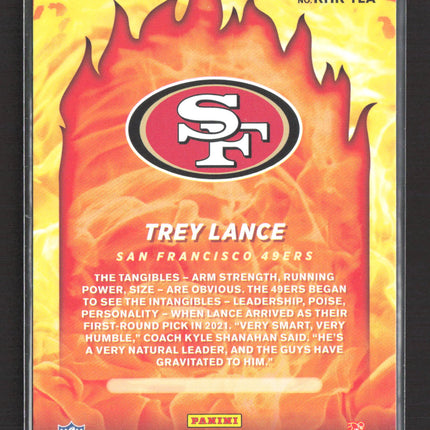 2021 Panini Donruss Red-Hot Rookies Trey Lance #RHR-TLA