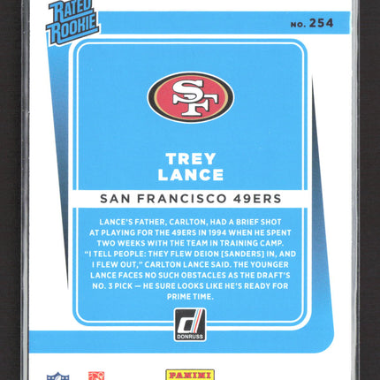 2021 Panini Donruss Trey Lance #254