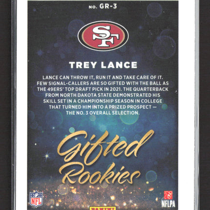 2021 Panini Donruss Optic Gifted Rookies Trey Lance #GR-3 RC