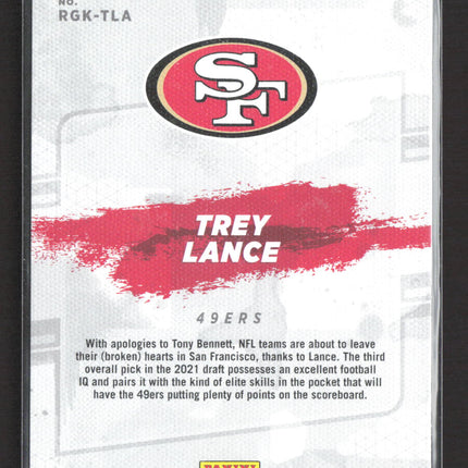 2021 Panini Donruss Gridiron Kings Trey Lance #RGK-TLA