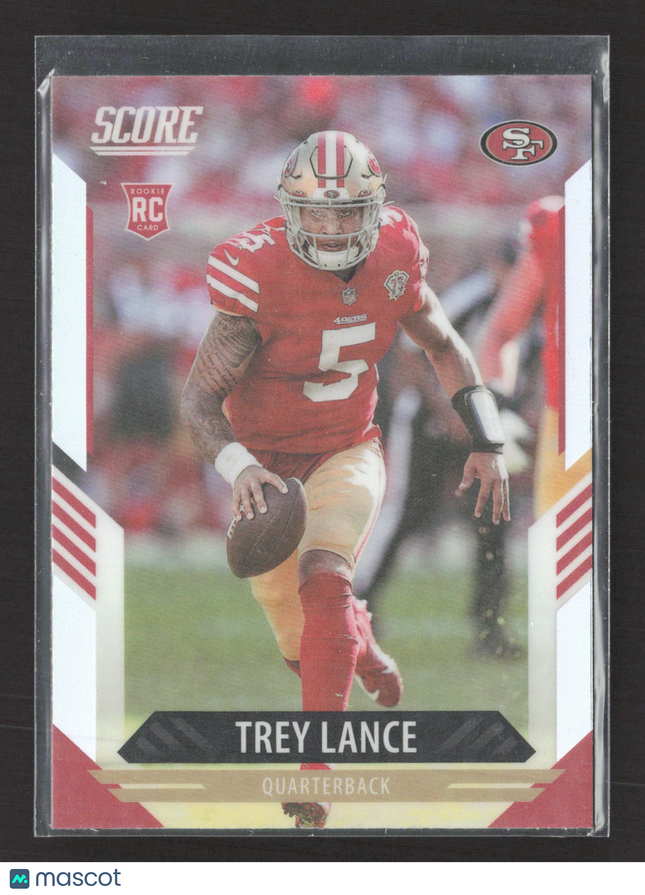 2022 Panini Chronicles Score Prizm Trey Lance #404 RC silver
