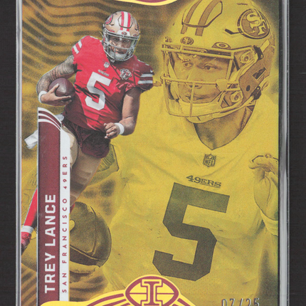 2022 Panini Illusions Trey Lance #88 Gold 07/25