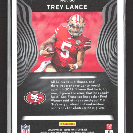2022 Panini Illusions Trey Lance #88 Gold 07/25