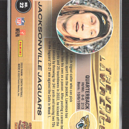 2023 Panini Zenith Crown Pacific Collection 2000 Trevor Lawrence #22