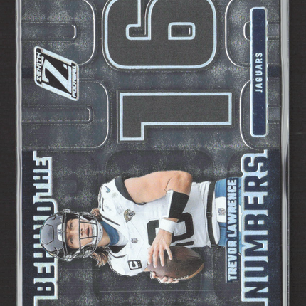 2024 Panini Zenith Football Behind the Numbers Trevor Lawrence #10