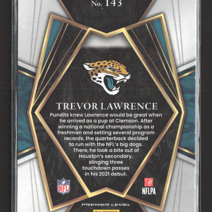 2022 Panini Select Premier Level Trevor Lawrence #143 RC