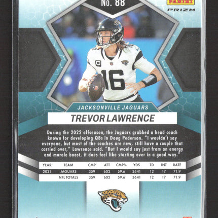 2022 Panini Mosaic Prizm Trevor Lawrence #88 Silver