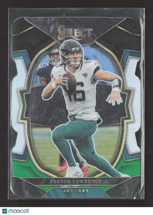 2023 Panini Select Prizm Concourse Trevor Lawrence #41 Black Green die cut