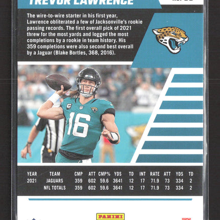 2022 Panini Zenith Football Trevor Lawrence #58 Red Zone