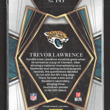 2022 Panini Select Football Premier Level Trevor Lawrence #143 RC