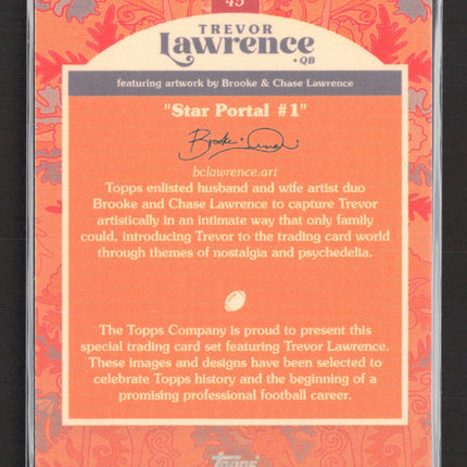 2021 Topps Trevor Lawrence x Brooke & Chase Lawrence Trevor Lawrence #45