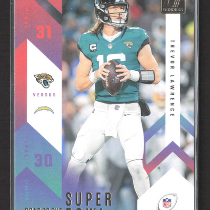 2023 Panini Donruss Football Road to the Super Bowl Trevor Lawrence #RTSBW-TL