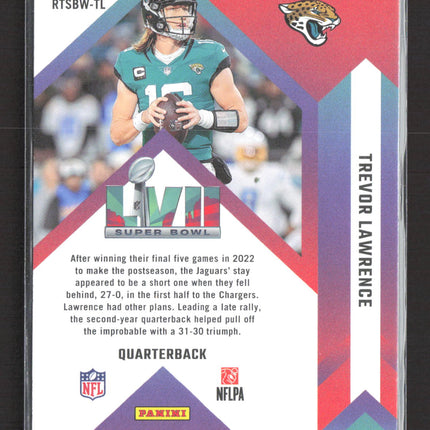 2023 Panini Donruss Football Road to the Super Bowl Trevor Lawrence #RTSBW-TL