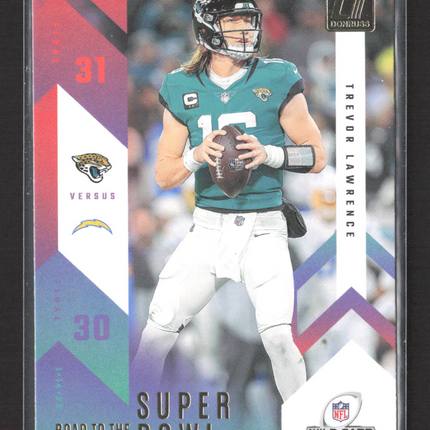 2023 Panini Donruss Football Road to the Super Bowl Trevor Lawrence #RTSBW-TL