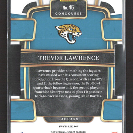 2024 Panini Select Concourse Prizm Trevor Lawrence #46 Red White Blue