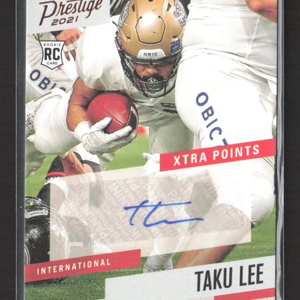 2021 Panini Chronicles Prestige Draft Picks Taku Lee #PS-TLE Xtra Points RC Auto