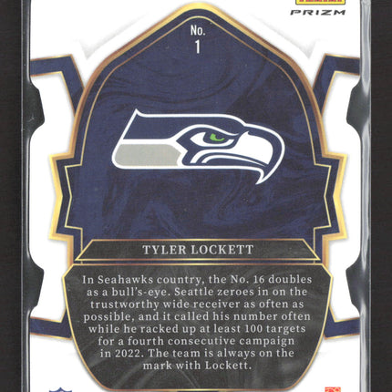 2023 Panini Select Concourse Prizm Tyler Lockett #1 Silver