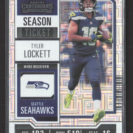 2023 Panini Contenders Football Season Ticket Mosaic Tyler Lockett #91