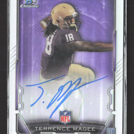 2015 Bowman Chrome Football Terrence Magee #RCRA-TMA Refractor RC Auto