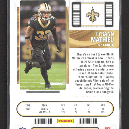 2023 Panini Contenders Football Championship Ticket Tyrann Mathieu #65 71/99