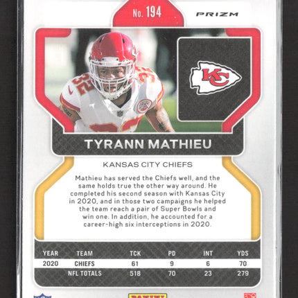 2021 Panini Prizm Tyrann Mathieu #194 silver