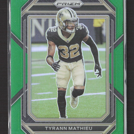 2023 Panini Prizm Tyrann Mathieu #211 Green
