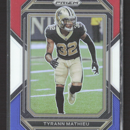 2023 Panini Prizm Tyrann Mathieu #211 Red White Blue