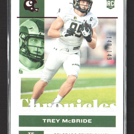2022 Panini Chronicles Draft Picks Trey McBride #14 RC 140/149