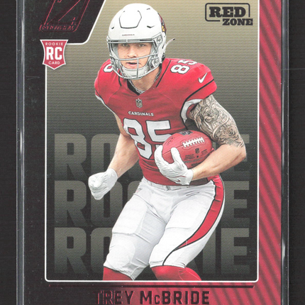 2022 Panini Zenith Football Trey McBride #137 Red Zone RC