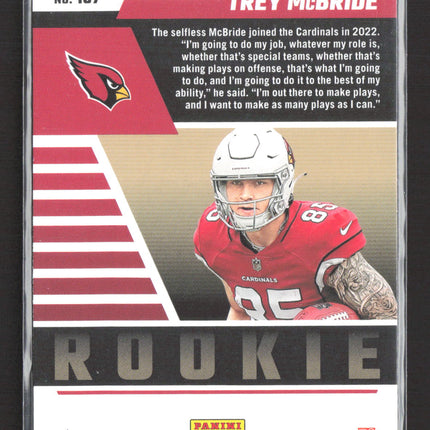 2022 Panini Zenith Football Trey McBride #137 Red Zone RC