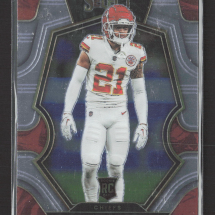 2023 Panini Select Football Trent McDuffie #150 Premier Level Red Die-Cut RC