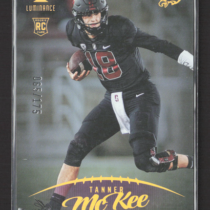 2023 Panini Luminance Football Tanner McKee #143 RC 065/175