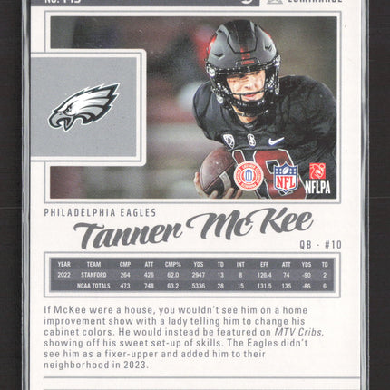 2023 Panini Luminance Football Tanner McKee #143 RC 065/175