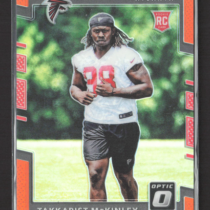 2017 Panini Donruss Optic Prizm Takkarist McKinley #150 Orange 157/199 RC