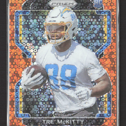 2021 Panini Prizm Tre' McKitty #416 Orange Disco RC